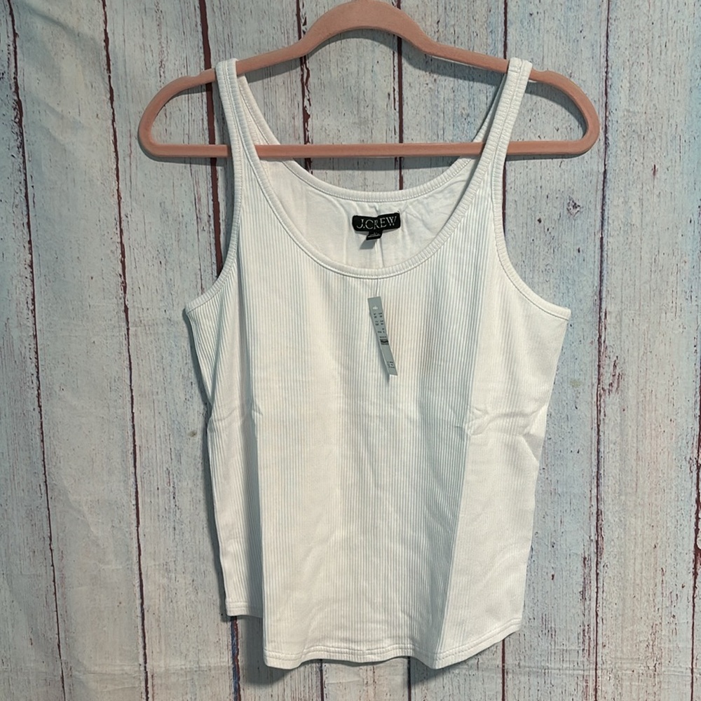 NWT J. Crew Vintage rib shelf-bra tank top - Picture 11 of 15
